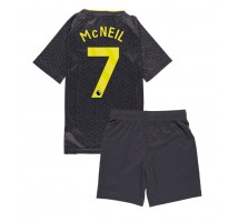 Everton Dwight McNeil #7 Koszulka Wyjazdowa dzieci 2024-25 Krótki Rękaw (+ krótkie spodenki)